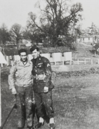 G.I.s at their barracks on Shirehampton Golf Course. Photos of U.S. Military in Bristol. Second World War WW2 US Army