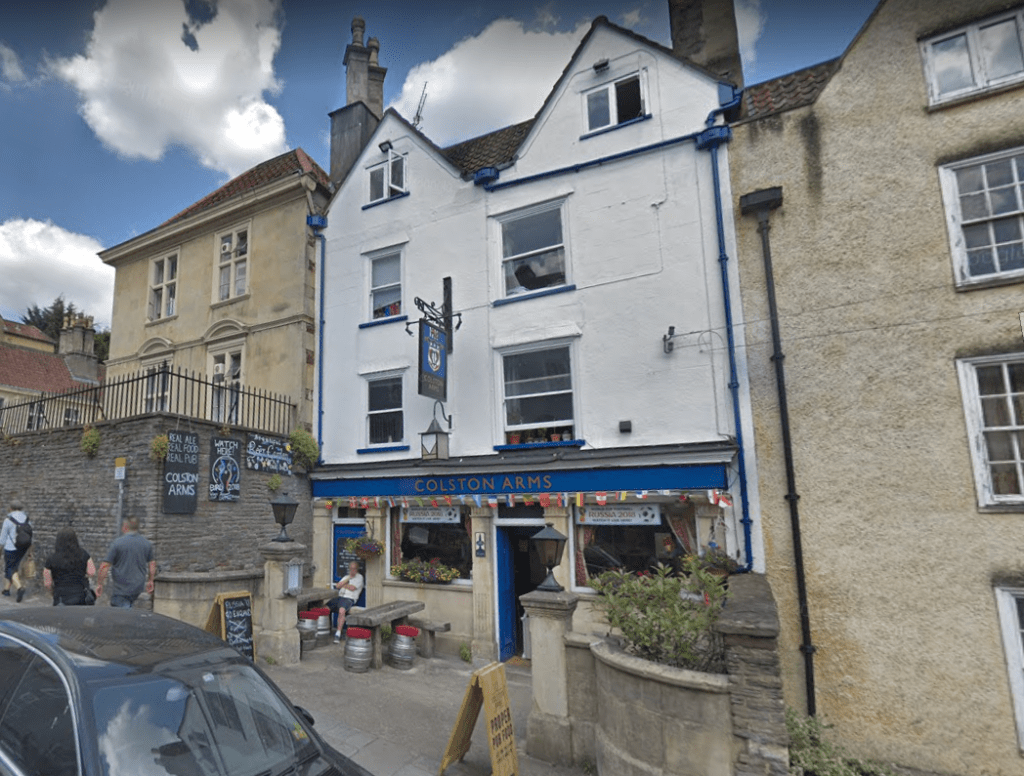 The Colston Arms, St Michael's Hill - significant as one of the few pubs to refuse to enforce segregation between black and white G.I.s