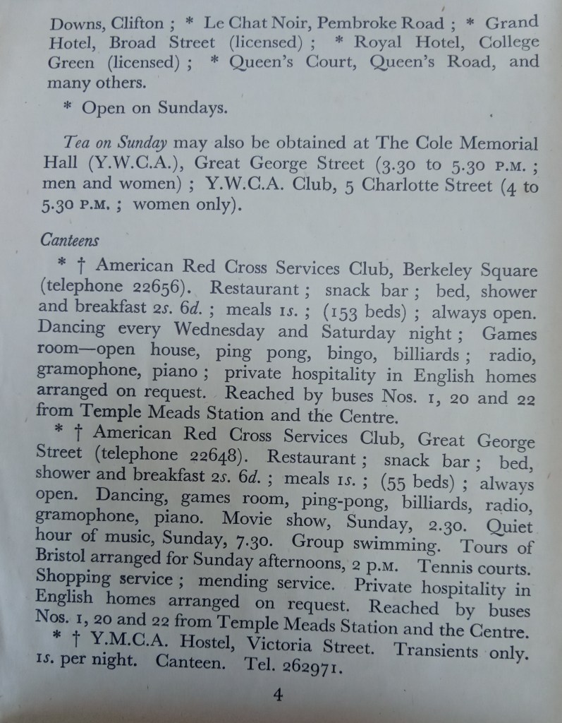 Guide to Bristol US Armed Forces Second World War WW2 WWII England UK Clifton United States Army Air Force USAAF First Army