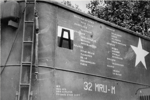 Mobile truck of the 32nd Machine Record Unit