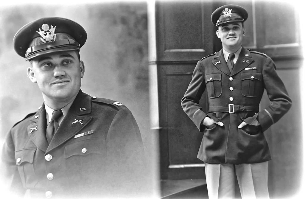 US Army captain in Bristol in WW2. Many American Armed Forces Personnel were stationed in Bristol in the Second World War