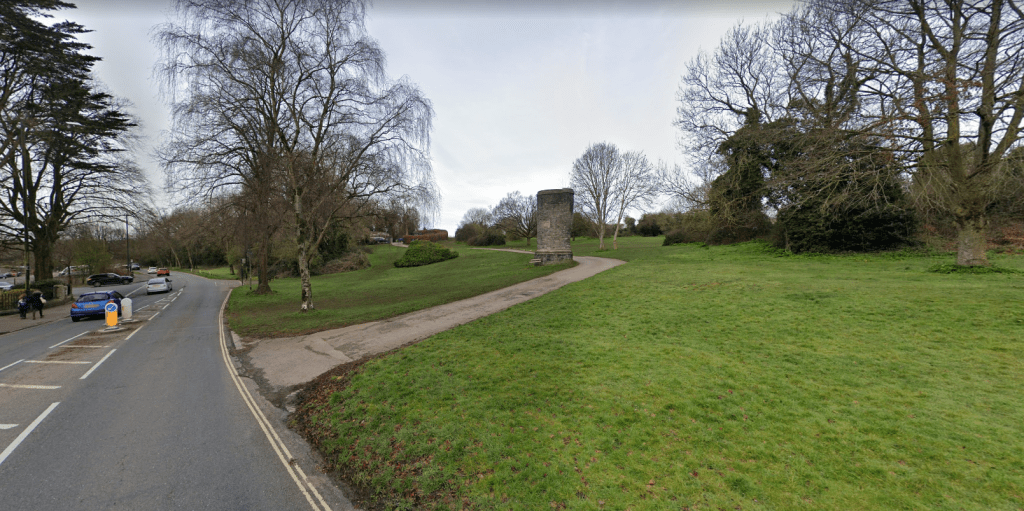 Entrance to US Army Vehicle Compound opposite Bristol Zoo car park