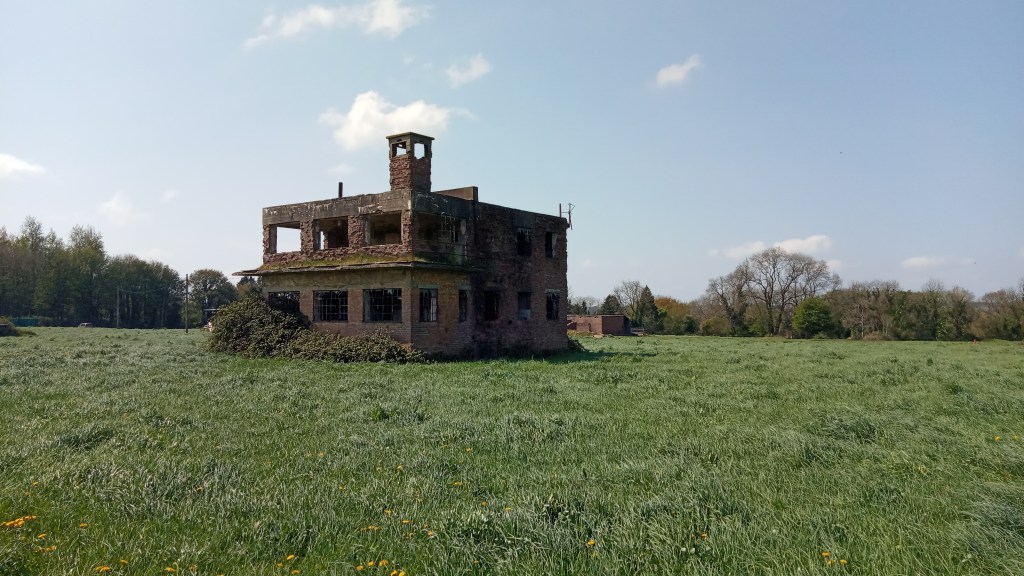 Control Tower at Charmy Down Airfield